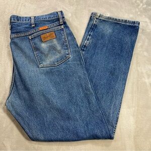 Wrangler FR Men's 40x34 Denim Blue Jeans Flame Resistant Original Fit FR13MWZ
